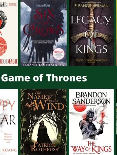 books that are similar to game of thrones
